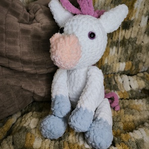 Horgolt unikornis, Játék & Sport, Plüssállat & Játékfigura, Unikornis, Horgolás, Varrás, MESKA