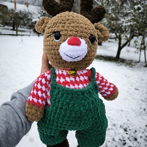 Rénszarvas  - játék & sport - plüssállat & játékfigura - más figura - Meska.hu