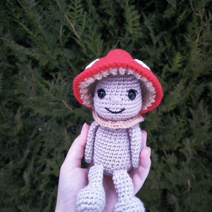 Gomba fiú, levehető kalappal - Meska.hu