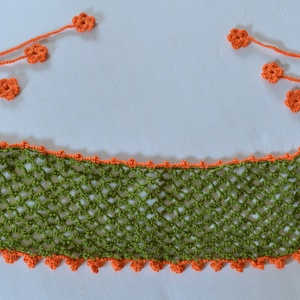 Kivi és narancs - 3 in 1 - headband, öv vagy gallér - ruha & divat - öv & övcsat - öv - Meska.hu