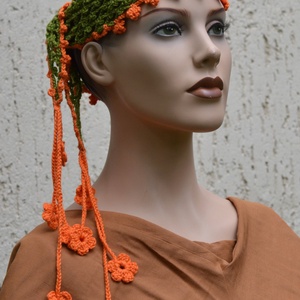 Kivi és narancs - 3 in 1 - headband, öv vagy gallér - ruha & divat - öv & övcsat - öv - Meska.hu