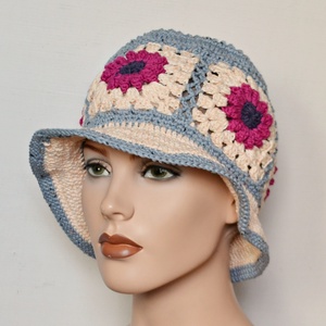 Nyári vödör kalap - Bucket hat - ruha & divat - sál, sapka, kendő - kalap - Meska.hu