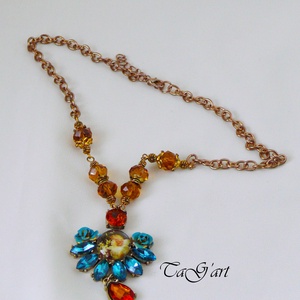 Kékangyal (nyakék) - ékszer - nyaklánc - medálos nyaklánc - Meska.hu