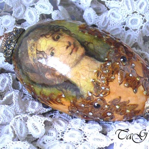 Faberge tojás imitáció (dekoráció) - Meska.hu