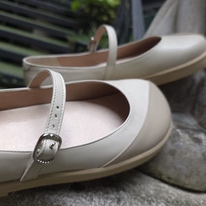 Kényelmes női balerina széles lábra: szürkés-bézs - ruha & divat - cipő & papucs - cipő, szandál - Meska.hu