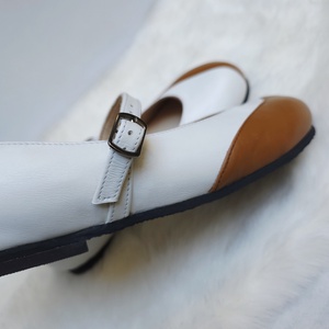 Kényelmes női balerina széles lábra � cappuccino - ruha & divat - cipő & papucs - cipő, szandál - Meska.hu