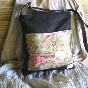 Tavaszi kirándulás vintage jellegű válltáska női táska vállon átvehető általvetős - táska & tok - kézitáska & válltáska - válltáska - Meska.hu