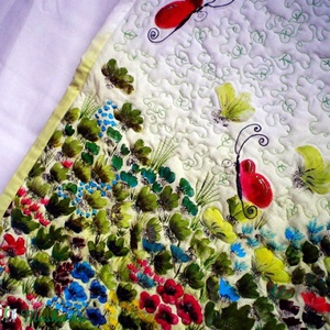 Pillangós kézzel festett tűzött falikép - Meska.hu