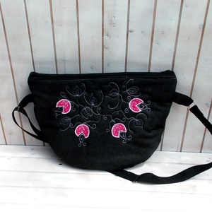 Tulipános táska- Készleten! - táska & tok - kézitáska & válltáska - vállon átvethető táska - Meska.hu