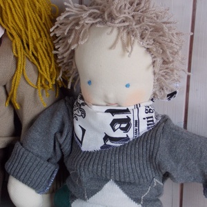 Fiú baba, kisfiú textilbaba, rongybaba, textiljáték, Játék & Sport, Baba & babaház, Baba, Baba-és bábkészítés, MESKA
