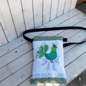 Hildegard- hímzett övtáska,  - táska & tok - övtáska - Meska.hu