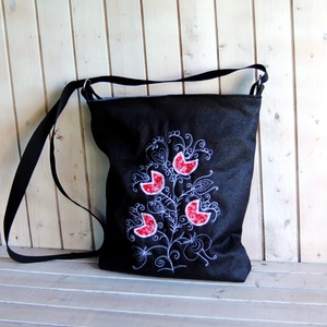 Rose Tulipános virágos táska, laptop táska - Meska.hu