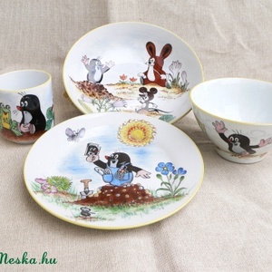 Kisvakondos étkészlet -  - Meska.hu