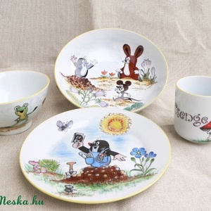 Kisvakondos étkészlet -  - Meska.hu