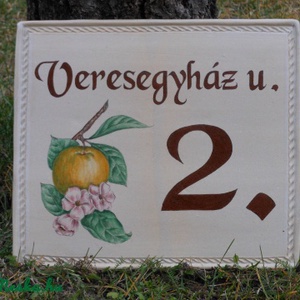 Kerámia házszám tábla - otthon & életmód - ház & kert - házszám - Meska.hu