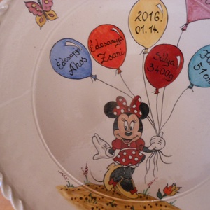 Minnie egérkés dísztál  - otthon & életmód - dekoráció - dísztárgy - Meska.hu