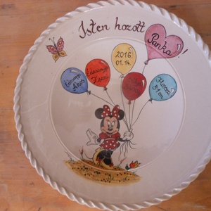 Minnie egérkés dísztál , Otthon & Életmód, Dekoráció, Dísztárgy, Kerámia, MESKA