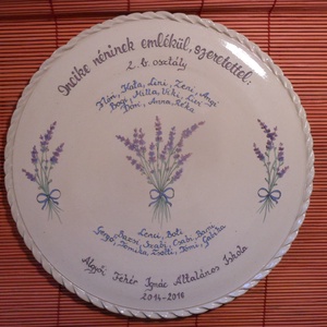 Levendulás dísztál - otthon & életmód - dekoráció - fali és függő dekoráció - falióra & óra - Meska.hu
