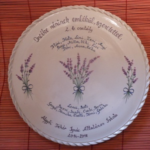 Levendulás dísztál - otthon & életmód - dekoráció - fali és függő dekoráció - falióra & óra - Meska.hu