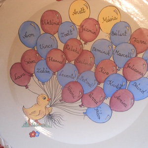 Lufis - csibés  emlék tál - otthon & életmód - dekoráció - asztal és polc dekoráció - dekorációs tál, tartó - Meska.hu