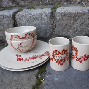 Magyar motívumos készlet  - esküvő - emlék & ajándék - nászajándék - esküvői pénzátadó boríték, kártya - Meska.hu