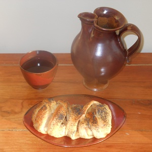 Boroskancsó pohárral,tálkával -  - Meska.hu