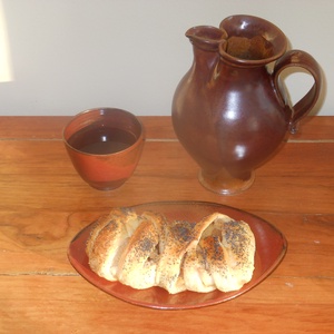 Boroskancsó pohárral,tálkával -  - Meska.hu