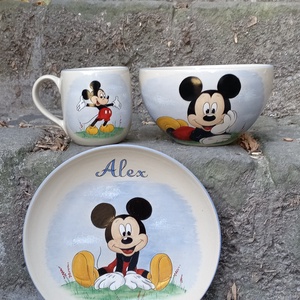Mickey, Otthon & Életmód, Konyhafelszerelés, tálalás, Tálalás, Tányér & Étkészlet, Kerámia, MESKA