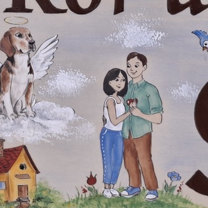 Kerámia házszám tábla Izabellának - otthon & életmód - ház & kert - házszám - Meska.hu