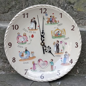 Évfordulós óra, Otthon & Életmód, Dekoráció, Fali és függő dekoráció, Falióra & óra, Kerámia, MESKA