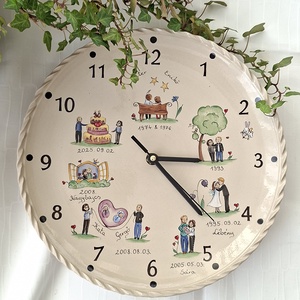 Évfordulós óra - otthon & életmód - dekoráció - fali és függő dekoráció - falióra & óra - Meska.hu