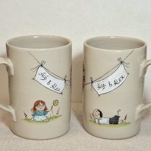 Bögrék Timinek - otthon & életmód - konyhafelszerelés, tálalás - tálalás - tányér & étkészlet - Meska.hu