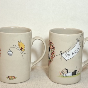 Bögrék Timinek - otthon & életmód - konyhafelszerelés, tálalás - tálalás - tányér & étkészlet - Meska.hu