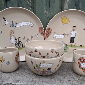 Vidám esküvői szett  - Meska.hu