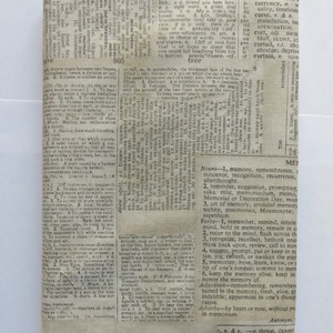 Újságpapír mintás textil könyvborító - otthon & életmód - papír, írószer - könyv- és füzetborító - Meska.hu