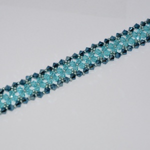 Swarovski kristály karkötő - ékszer - karkötő - gyöngyös karkötő - Meska.hu