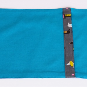 Textil könyvborító - tacskó - otthon & életmód - papír, írószer - könyv- és füzetborító - Meska.hu