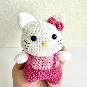 Horgolt cica (Hello Kitty) - Meska.hu