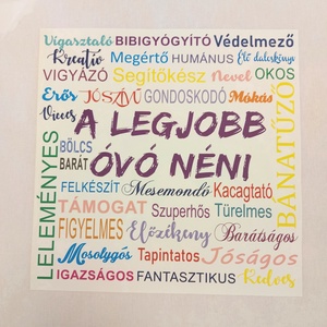 A legjobb óvó néni feliratos vászon táska - táska & tok - bevásárlás & shopper táska - shopper, textiltáska, szatyor - Meska.hu