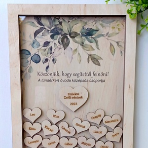 Emlékkönyv óvónőknek, dadusoknak, nevelőknek, Otthon & Életmód, Dekoráció, Fali és függő dekoráció, Falra akasztható dekor, Fotó, grafika, rajz, illusztráció, MESKA