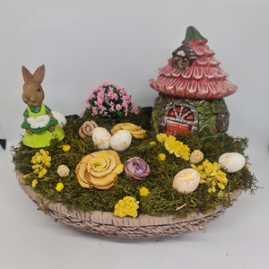 Mesebeli Nyuszilak � Húsvéti Tündérkert Életkép, Ünnepi díszek, dekorációk, Húsvéti díszek és dekorációk, Húsvéti asztaldíszek, Mindenmás, MESKA
