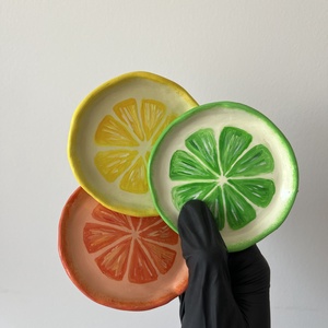 Dekor / Ékszertartó tálka citrus mix - Meska.hu