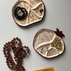 Pomegranate dekorációk/ ékszertartó tálkák - otthon & életmód - dekoráció - dísztárgy - Meska.hu