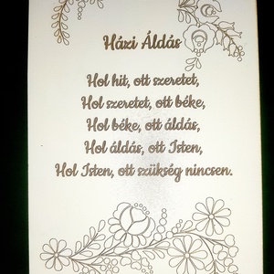 Házi áldás fára, egyedi, névre szóló  - otthon & életmód - vallás - házi áldás - Meska.hu