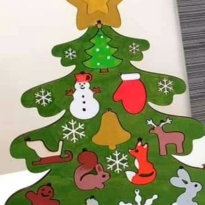 Karácsonyi kirakó, puzzle, fejlesztő játék , Játék & Sport, Készségfejlesztő és Logikai játék, Logikai játékok, Festett tárgyak, Gravírozás, pirográfia, MESKA
