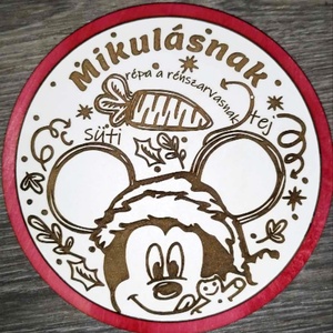 Mikulás tálca, Mikulás váró - karácsony - mikulás - mikulás beltéri dekoráció - Meska.hu
