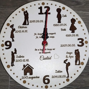 Egyedi, személyre szabott Élettörténet óra  - otthon & életmód - dekoráció - fali és függő dekoráció - falióra & óra - Meska.hu
