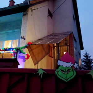 Grincs a kapura  - otthon & életmód - dekoráció - kép & falikép - 3d képek - Meska.hu