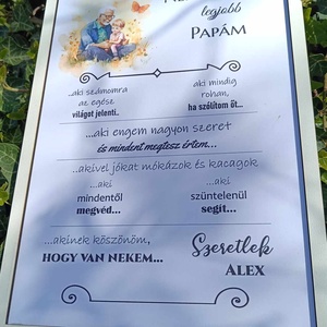 Legjobb Mama, Papa táblakép személyre szabva  - otthon & életmód - dekoráció - kép & falikép - táblakép - Meska.hu
