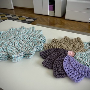 Horgolt 4 db-os alátét és mécses tartó ajándékba  - kellékek & szerszámok - dekorációs kellékek - egyéb kellékek - Meska.hu Horgolt 4 db-os alátét és mécses tartó ajándékba  - kellékek & szerszámok - dekorációs kellékek - egyéb kellékek - Meska.hu